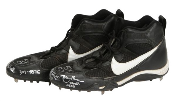 2005 Randy Johnson Game Used and Signed Nike Cleats (MEARS)